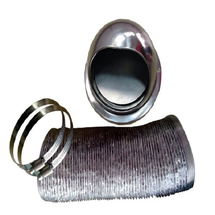 Pinnacle Appliances Washer/Dryer Stainless Steel External Vent Kit w/ Damper Pinnacle Appliances Washer/Dryer Stainless Steel External Vent Kit W/ Damper -Rv Supply Store 18 1065