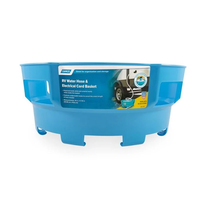 Camco RV Water Hose and Electrical Cord Basket Camco RV Water Hose And Electrical Cord Basket -Rv Supply Store 20166 6 z