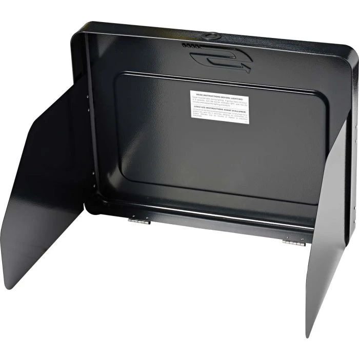 Suburban Two Burner Drop-In Cooktop Black Cover w/ Wind Guards Suburban Two Burner Drop-In Cooktop Black Cover W/ Wind Guards -Rv Supply Store 3065abk cover black shields open