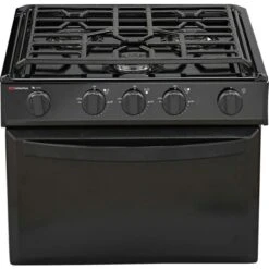 Suburban 17" Black 3-Burner Range
