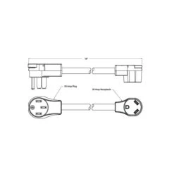 TRC 50 Amp M To 30 Amp F Adapter