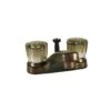 Empire Brass Company Oil Rubbed Bronze Lavatory Diverter With Smoke Knobs
