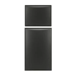 Dometic DM2852/DM2862/NDR1062 Refrigerator Upper & Lower Brushed Black Raised Americana Door Panel Set