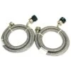 Pinnacle Appliance Washer/Dryer Braided Stainless Steel Inlet Hose-Set Of 2