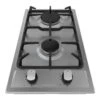 Contoure Deluxe Stainless Steel 2-Burner Built-in Electronic Ignition Gas Cooktop