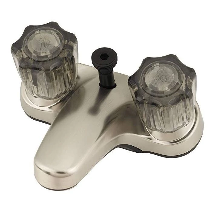 Empire Brass Company Brushed Nickel Lavatory Diverter with Smoke Knobs Empire Brass Company Brushed Nickel Lavatory Diverter With Smoke Knobs -Rv Supply Store diverter