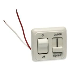 JR White On/Off Switch With Dimmer