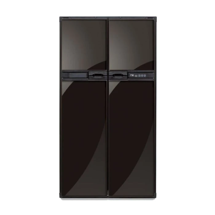 Norcold Ultraline 12 Cu. Ft. Black Trim Side-by-Side Refrigerator Norcold Ultraline 12 Cu. Ft. Black Trim Side-by-Side Refrigerator -Rv Supply Store norcold 1210 rv refrigerator black front view