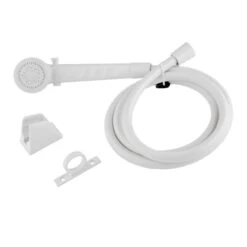 DURA White RV Shower Head & Hose Kit