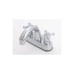 Empire Brass Company Chrome Cross Handle Arc Spout Lavatory Faucet