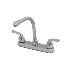 Empire Brass Company Chrome Teapot Handle High Rise Kitchen Faucet